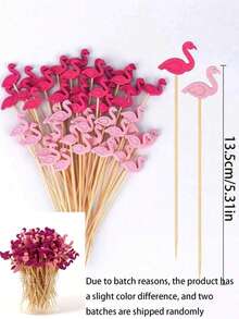 50pcs/100pcs Pack Of 12cm Bamboo Skewers, Round Creative Faux Pearl Gold Design, Suitable For Kitchen Table And Party, For Desserts, Sandwiches, Fruits, With Creative Gold Bead Decoration ,Kitchen,Christmas Gift - Multicolor - View 10