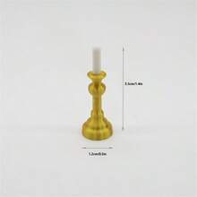 1pc Realistic Storage Rack Model, 3-Tier Display Shelf Miniature, Fruit & Vegetable Market Rack, Miniature Golden Candle Holder, Mini European Candle Holder, Realistic Vintage Candle Lamp, Miniature Western Restaurant Scene Decor, Home Decor Accessory, Dollhouse Furniture, Halloween, Christmas Party Decoration, Gift