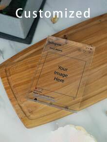 1pc Custom Acrylic Photo Decoration, Photo And Text Customization, Love Story, Family Photo, Valentine's Day Gift, Pet, Newborn Photo Customization, Bedroom And Living Room Decoration, Wedding Anniversary, Birthday Gift, Bedroom And Living Room Decoration, Christmas Gift - Multicolor - View 3