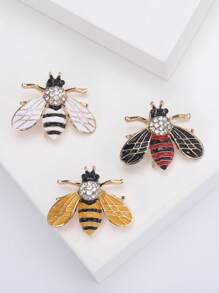 Crystal Bee Brooch For Women Men Insect Pin Suit Dress Pin Accessories Party Banquet Jewelry Gift