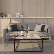 Glass Coffee Table Modern Center Table,Minimalist Coffee Table Sofa Side Tea Table For Living Room,Tempered Glass-Top With Sturdy Metal Frame, Easy Assembly,26.4 X 26.4 X 15.7 Inches, Gold - Black - View 9