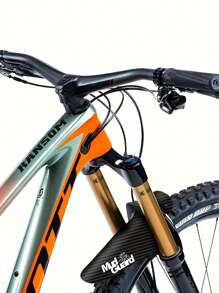 1 Protetor de Lama de Bicicleta de Fibra de Carbono Ultraleve - Protetor de Roda Dianteira/Traseira de Bicicleta de Montanha Durável, com Cinta de Instalação, Disponível nas Cores Preto, Branco, Laranja e Azul, Adequado para Acessórios de Bicicleta de Estrada e de Montanha, Fácil de Instalar, Decoração de Bicicleta na Moda | Protetor de Lama Leve, Acessórios de Bicicleta de Montanha