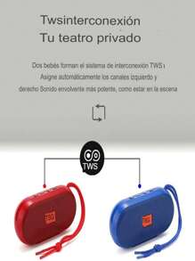 Mini Bocina Portátil Con Audífonos Integrados Aleatorio - Multicolor - Ver 10