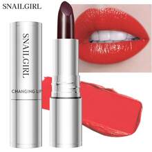 SNAILGIRL Magic PH-Changing Lipstick, Black & Red Glitter Shimmery Lip Gloss, Temperature-Changing Tinted Lip Balm, Moisturizing & Nourishing Lip Makeup For Women & Girls, 24-Hour Long-Lasting Color, Suitable For All Skin Types, Perfect For Daily Makeup, Valentine's Day Gift, Ideal For Casual, Street, Holiday, Party Occasions All Year Round - Nhiều màu - Xem 7