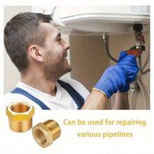 1/6/12pcs 3/4" To 1/2" Internal Threaded Adapter, Suitable For Kitchen, Bathroom, RV Plumbing And Various Piping Connections, High Pressure Pipe Connector