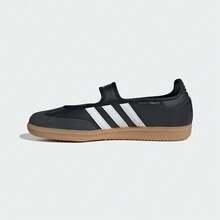 Adidas Originals Zapatillas de lona de caña baja tipo casual Samba Jane W, estilo # JQ6445, unisex - Negro - Ver 2