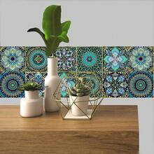 10 Pieces / 20 Pieces Of Colourful Mandala Pattern PVC Self-Adhesive Wallpaper, With A Strong Adhesive Backing, Without Professional Tools, Tear Off The Protective Film Can Be Easily Pasted, Waterproof And Oilproof Performance Is Excellent, Wall Paper Wall Stickers Room Decor Wall Decor Wall Sticker - Multicolor - View 20