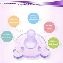 1pc Cute Cartoon Teddy Bear Soft Silicone Pacifier, Biomimetic Breast Milk Like Softness, Soft Silicone Pacifier, Anti Feeding Hand Weaning Pacifier, Good Helper For Soothing Emotions, Suitable For Daily Use - Multicolor - View 8