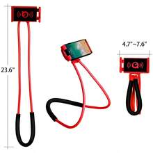 Lazy Bracket, Adjustable Rotating Gooseneck Mount With Multiple Function (Sky Blue) Summer Fan Travel Travel Travel Accessories  Water Balloons Pool Accessories Summer Travel Travel Accessories Travel Essentials Hair Accessories For Women  Bras For Women Mystery Box Blind Box Room Decor Camping Outdoor Decor Party Supplies Eyebrow Pencil Eyebrow Razor Maquillaje Bags Organization And Storage Beach Bathroom Decor Bathroom Kitchen - Hot Red - View 4