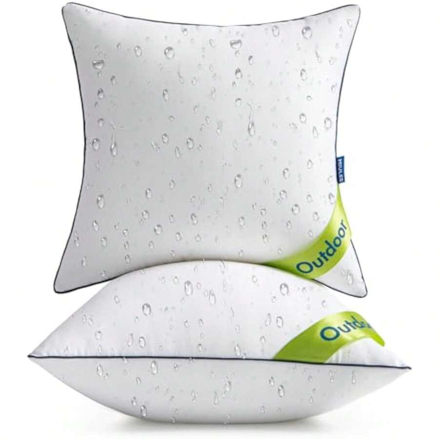 24x24 Outdoor Pillows, Pack Of 2 Water Resistant Waterproof Pillow Ins - 1 - View 1