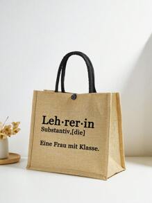 优雅的西班牙风格手提包 - 容量大、可折叠、轻便、适合日常使用，是送给朋友、老师和姐妹的完美礼物 - 非常适合购物和海滩旅行