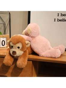 40 厘米/15.74 英寸污迹猴毛绒玩具，柔软蓬松的毛绒动物，可以躺下或坐着，INS 风格卧室装饰品，可机洗，特别的儿童生日礼物，母亲节礼物，派对礼物，万圣节，圣诞节，感恩节礼物