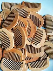 发刷桃木梳静电天然按摩梳子保健梳 - 彩色 - 查看 5