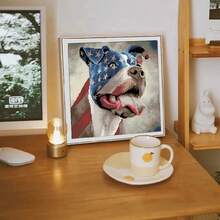 SNA 2026 New Style American Dog Pre-Printed Cross-Stitch Kit DIY Embroidery DMC Threads Sewing Craft Hobby Counted Stamped Diy Kit Crafts Embroidered Embroidery Kit Cross Stitch Kits Crochet Kit Punch Needle Kit Sewing Accessories Sewing Kit Embroidery Thread Craft Kit Stitch Stuff Sewing Patterns Crochet Craft Supplies Embroidery Kit Beginners Sewing Pattern - Need to Embroider By Yourself, No Frame Included - View 8