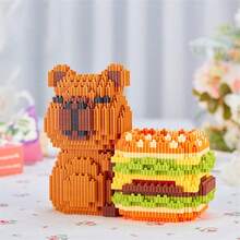 A Set Of 700 Small Particles To Assemble Building Blocks Love Peach Pen Holder Assembly Toy Gift Model Ornaments Birthday Gift Christmas Gift Etc. - Multicolor - View 10