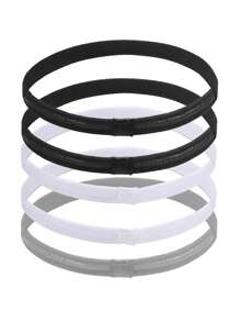 Multiple Use Thin Headbands For Women Men Elastic Stretchy Skinny Headbands Sports Hair Bands With Silicone For Woman Man Girls Boys Teen