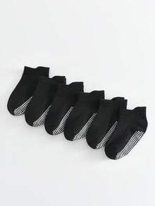 6 Pairs Non-Slip Ankle Socks For Baby Boys And Girls, Suitable For Infants And Children