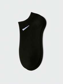 1双/3双/10双/15双加大码男女通用袜子，运动袜，时尚袜子，透气，白色/黑色/灰色短袜，纯色简约风格，适合日常休闲穿着 - 彩色 - 查看 6