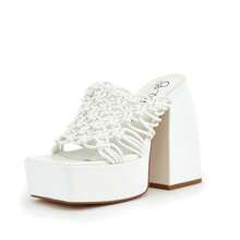 So Me Carlah Chunky Platform Sandals - 白色 - 查看 3