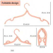 Cuier pliabil ultraportabil pentru haine, pentru călătorii și uz casnic - Organizator de haine ușor, care economisește spațiu, cu brațe reglabile, design pliabil, construcție durabilă din oțel, cârlige cu prindere rapidă, accesorii versatile pentru dulap, spălătorie, cămin, camping și escapade de weekend; Suport compact, pliabil, care maximizează spațiul din dulap - Multicolor - Vizualizare 8