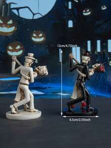 1pc Halloween Skeleton Dancer Figurine Decoration