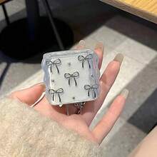 5 件套浅粉色蝴蝶结和白色珍珠花设计 20W/18W 手机充电器套装，包含充电线保护器、充电头保护壳，兼容 充电器，很棒的礼物选择充电器配件、手机配件