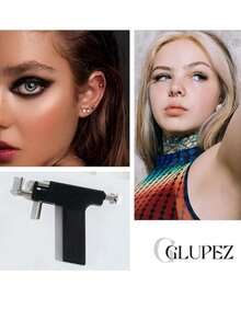 Kit reutilizable de herramientas de perforación, juego profesional de pistola de perforación para uso comercial o en el hogar - Negro - Ver 4