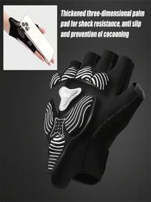 1 Pair Bike Gloves Cycling Gloves Biking Gloves Bicycle Gloves For Men Women With Anti-Slip Shock-Absorbing Pad,Light Weight Half Finger Gloves For Cycling Workout Training Outdoor