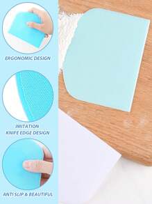 1 件糕点刮刀、糕点切碎器、塑料糕点切割器、多功能 PP 面包分离器、家庭烘焙披萨刀、蛋糕切割器、厨房用品、厨房小工具、肠粉刮刀、多功能刮刀 - 綠色 - 查看 8