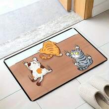 1pc, Suitable For Foyer, Living Room, Patio, Photography Prop - Ideal Housewarming Gift, Multipurpose Home Decor, Mixed Style. Doormat, Small Rug, Welcome Mat, Carpet, Floor Mat, Outdoor Doormat, Kitchen Rug, Home Decor, Front Door Mat, Area Small Rug, Outdoor Mat, Home Decor, Area Rug, Garden Rug, Washable Carpet. - Multicolor - View 4