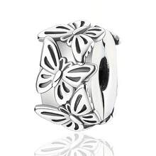 S925镀银，多种款式定位扣供您选择，夹扣锁设计，小巧尺寸，轻松搭配各种手链和项链。它们可以让您的珠宝组合更加个性化，轻松打造您的独特风格，让每件串珠配饰都更加与众不同。 - 銀色 - 查看 2