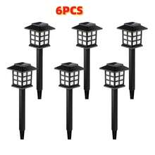 24/12/6pcs Solar Outdoor Light, IP44 Sidewalk Light, LED Landscape Lighting Garden Light, Suitable For Sidewalks, Driveways, Courtyards And Lawns, Solar Garden Decoration, Christmas Decoration, July 4th Decoration - 白色 - 查看 10