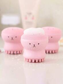 Octopus-Shaped Facial Cleansing Brush - Deeply Cleans And Exfoliates Skin, Gentle Massage For A Refreshed Look - Multicolor - View 8