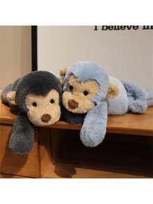 40 厘米/15.74 英寸污迹猴毛绒玩具，柔软蓬松的毛绒动物，可以躺下或坐着，INS 风格卧室装饰品，可机洗，特别的儿童生日礼物，母亲节礼物，派对礼物，万圣节，圣诞节，感恩节礼物