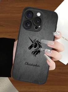 Fashionable Vintage Customized Phone Case, Featuring Bold Animal Totem Designs & Customizable Name, Compatible With IPhone 16 Pro Max/13/15 Pro Max/14/12/11 And Galaxy S24 Ultra/S25 Ultra/S23/S22/S21/A54/A16/A55/A15, Made Of Durable & Flexible PU Leather, Anti-Drop, Ideal For Self-Use Or As A Thoughtful Gift