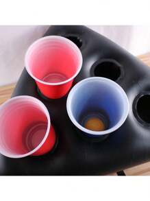 1pc Inflatable Triangle Cup Cap Party Beer Cup Toss Game Hat Birthday Bar Party Game Props Beverage Cup Mats (Hat Only),Christmas
