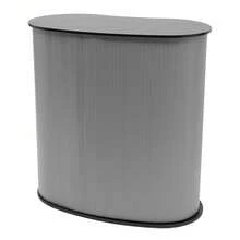 Counter Reception Desk Office Exhibition Stand Pop Up Podium Trade Show Table - Black - View 5