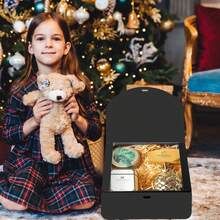 FZZ Black Covered Gift Box, Groomsman Proposal Box, Luxury Black Gift Box (With Ribbon), Suitable For Weddings, Birthdays, Parties, Bridesmaids, Graduations, Valentine's Day, Mother's Day, Father's Day And Various Occasions