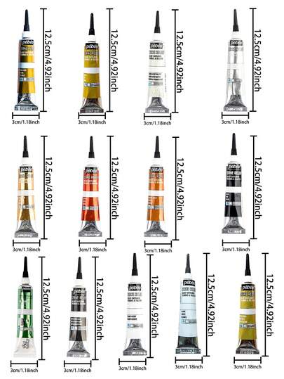 1pc Metallic Color 3D Glass Paint Hook Pen, 1mm Tip, 20ML, DIY Painting Textile Ceramic Metal Acrylic Paint, Suitable For Glass, Stone, Etc., Back To School Gift, Learning Supplies Stationery