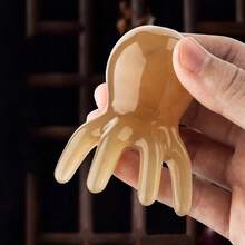 2 piezas/1 pieza Peine de masaje en forma de pulpo, peine de masaje de meridianos, masajeador portátil de mano con bolsa de almacenamiento, peine de masaje portátil, adecuado para relajación de cabeza y Body, crecimiento del cabello, masaje de meridianos, alivio del estrés y estado de ánimo, viajes, al aire libre, hogar, oficina, deportes, dormitorio, artículos imprescindibles, regalos para vacaciones - Multicolor - Ver 3