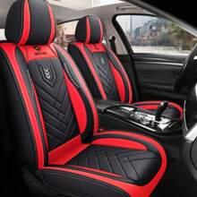 2pcs High-Quality PU Leather Car Seat Covers - Waterproof, Durable, Easy To Install Seat Protector, All-Season Car Interior Accessories, Single Seat Cover, Car Seat Protector