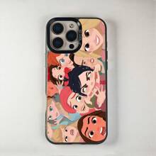 Suitable For IPhone 16/15/14/13/12/11 Pro Group Of Cartoon Princess Characters,  - Inspired Graphic Mobile Phone Case, Using PC Material, Fashionable And Beautiful Protective Case Gifts For Family, Friends, Kids, Birthday,Spring, Holiday, Boyfriends, Girlfriends, Valentine's Day - 白色 - 查看 7