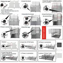 Multi-Layer Cat Cage With Litter Box, Indoor Cat Furniture, Pet Cat Home, Small Size - Multicolor - View 8