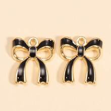 6 piezas de encantos de mariposa de esmalte de aleación lindos, accesorios para hacer joyería para mujeres DIY para aretes, pulseras y collares