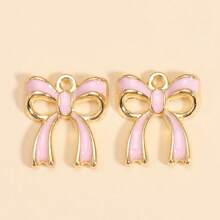 6 piezas de encantos de mariposa de esmalte de aleación lindos, accesorios para hacer joyería para mujeres DIY para aretes, pulseras y collares