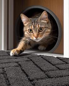 Dirt Trapper Mat Inside Long 50x120cm, Washable Non-Slip Doormat, Water-Absorbing Cleaning Mat, Carpet Runner Hallway, Doormat For Dog, Entrance, Hallway, Kitchen-Anthracite