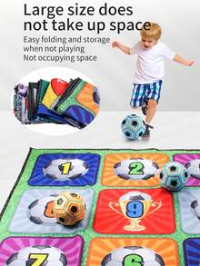 男孩和女孩玩具足球抛球游戏套装，儿童便携式足球套装，钩环足球不含 BPA，早教益智亲子互动游戏，户外/室内/后院/露营/派对游戏，3 岁以上儿童运动游戏礼物