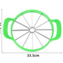 Manual Watermelon Slicers Cutter Stainless Steel Creative Labor-Saving Fruit Slicing Tool Large Fruit Dividers Gadgets - Green - View 1