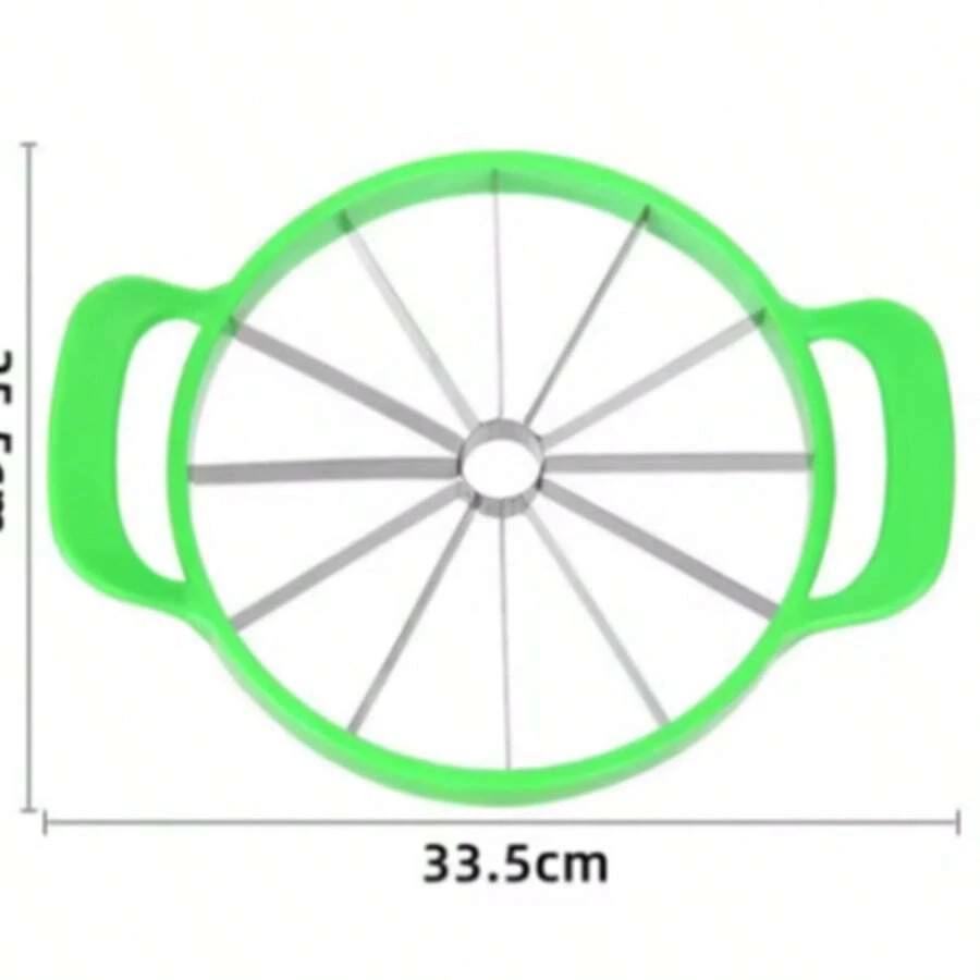 Manual Watermelon Slicers Cutter Stainless Steel Creative Labor-Saving Fruit Slicing Tool Large Fruit Dividers Gadgets - Green - View 1