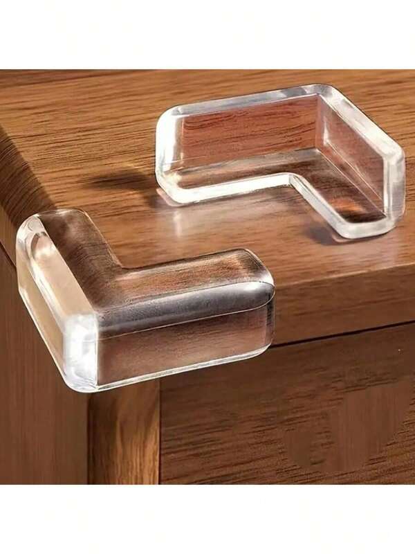 Protetores de para-choque de borda de segurança macios de silicone transparente 4/8/10/20 peças, protetores de segurança para móveis e janelas, decoração de quarto